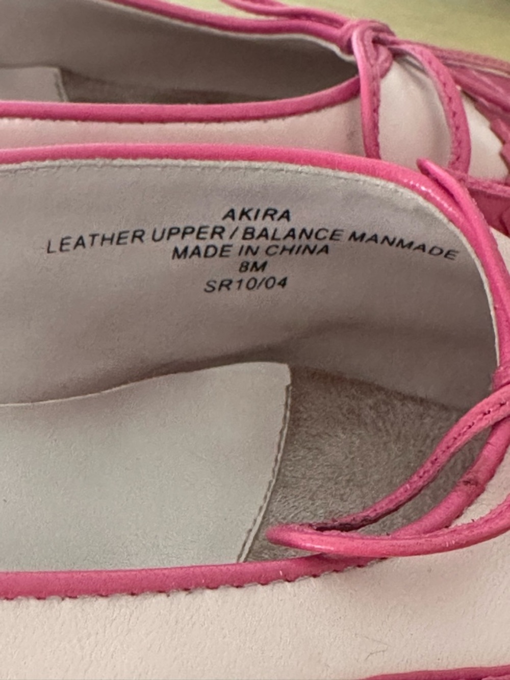 Liz Claiborne Hot Pink Bow Slingback Heels - Picture 5 of 7